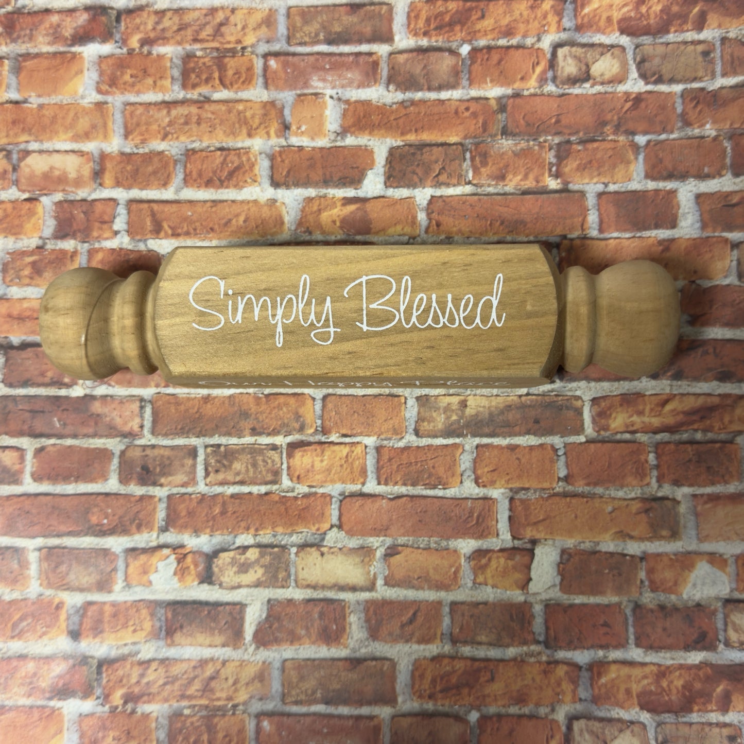 Simply Blessed Happy Home Our Happy Place Live Simply Block Sign