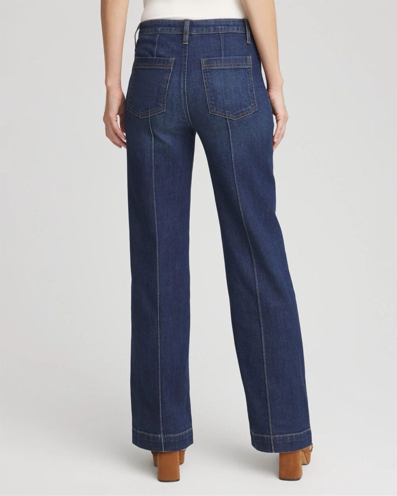 Chico's High Rise Straight Leg Jeans - Size 14