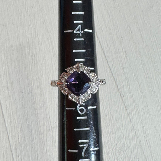 Amethyst Cushion Cut Ring - Size 5