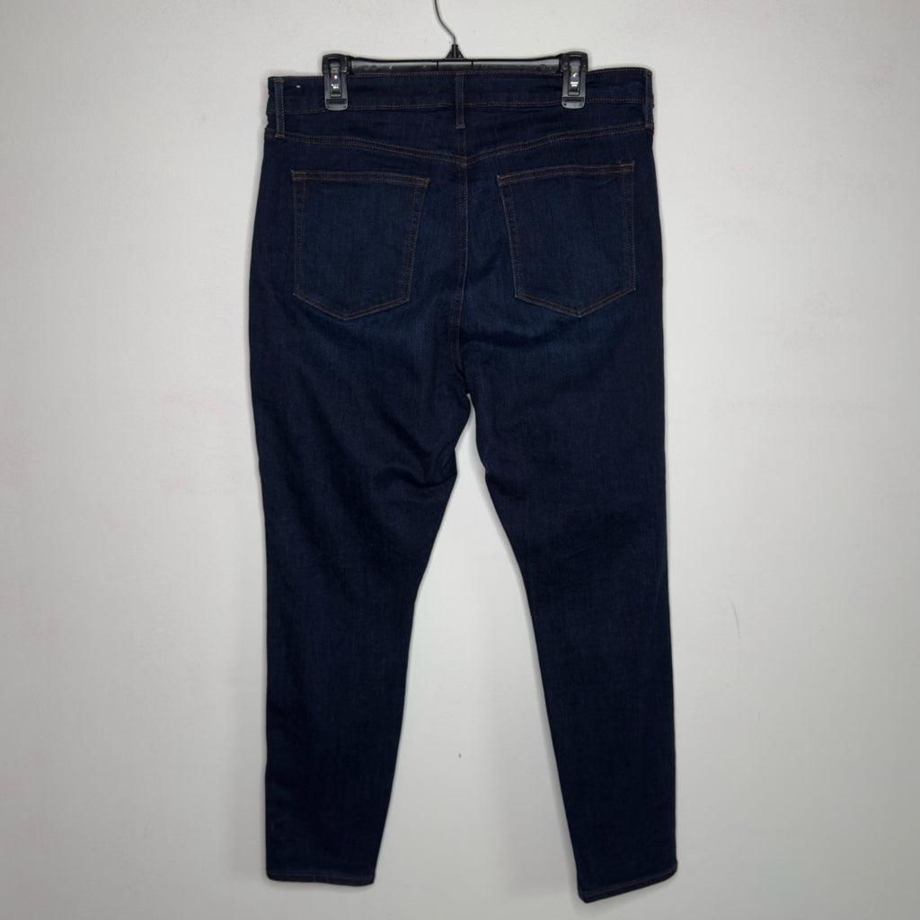 Loft Curvy Skinny Dark Wash Jeans - Size 14