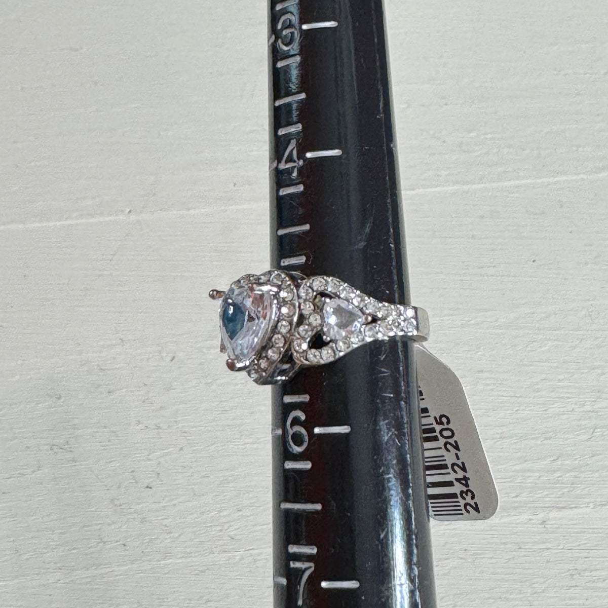 Faux Diamond Heart Promise Ring - Size 5