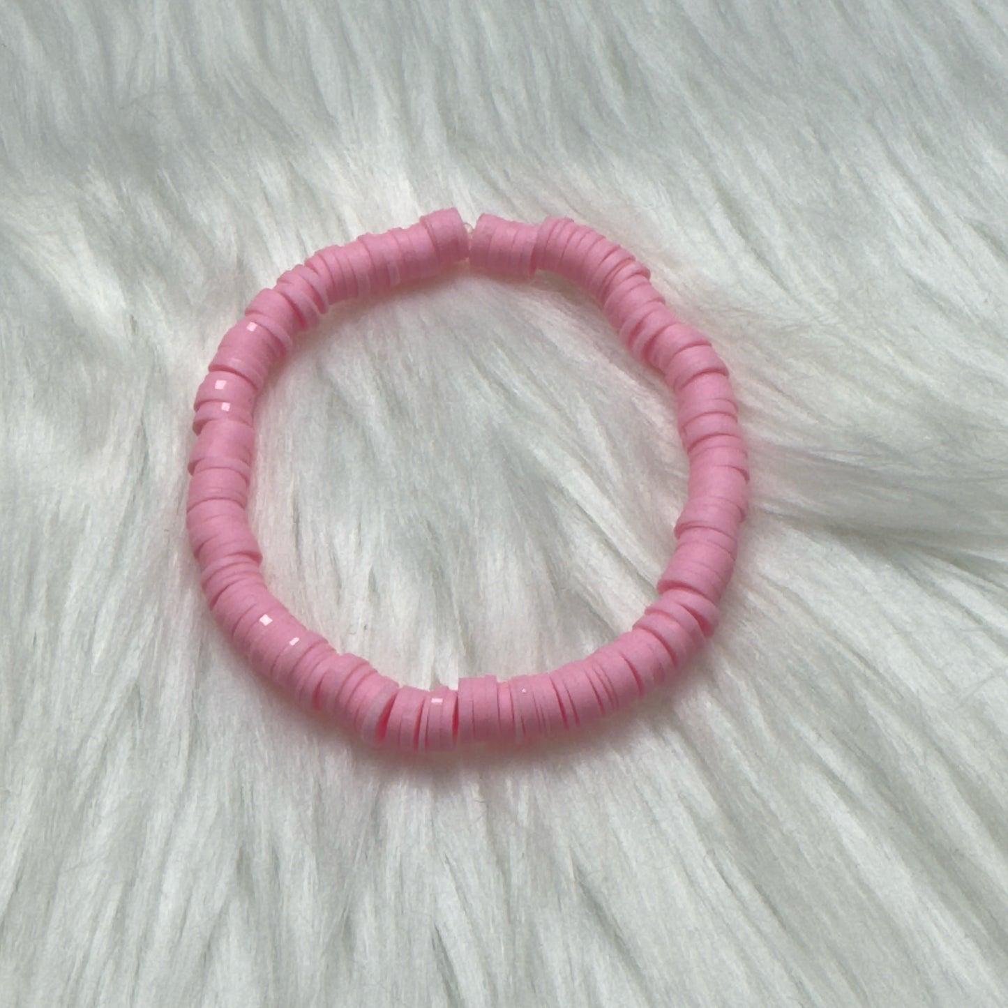 Inga Ann's Pink Polymer Bracelet