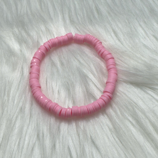 Inga Ann's Pink Polymer Bracelet