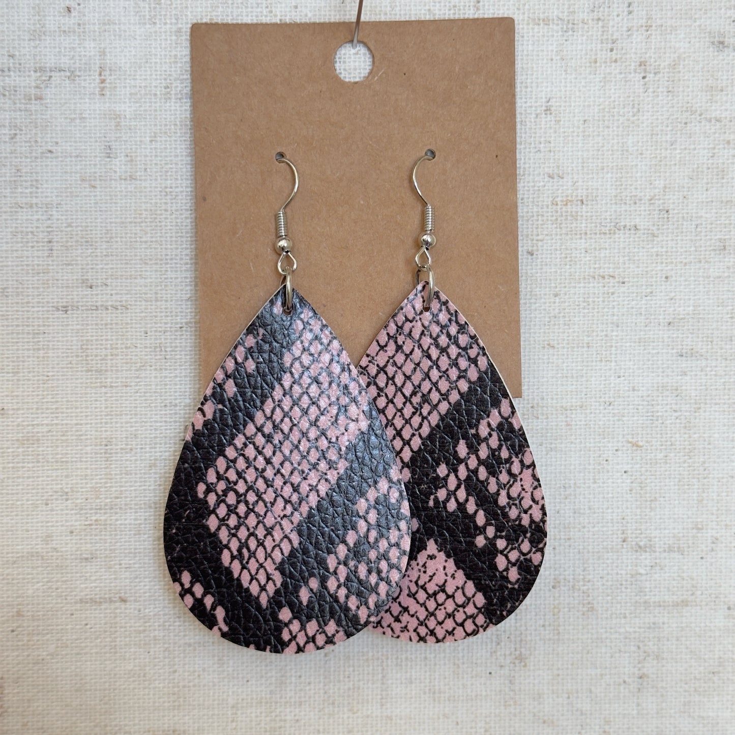 Snake Print Earrings