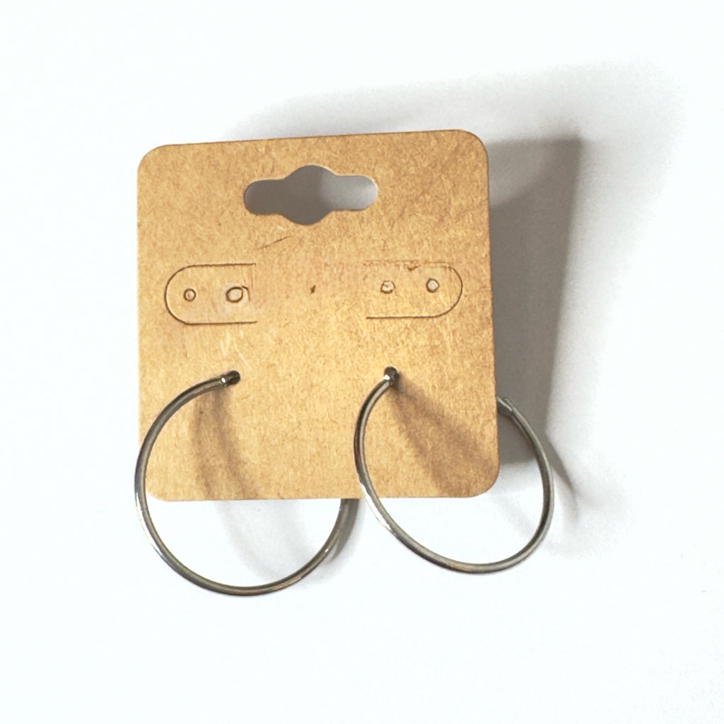 Silver Hoop Earrings