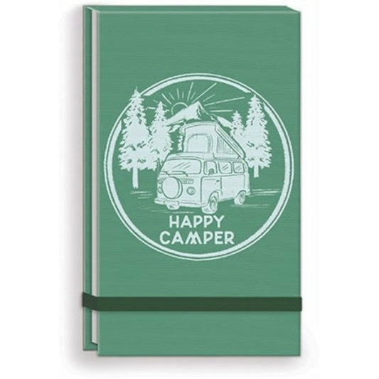 Happy Camper Fabric Covered Linen Covered List Pad