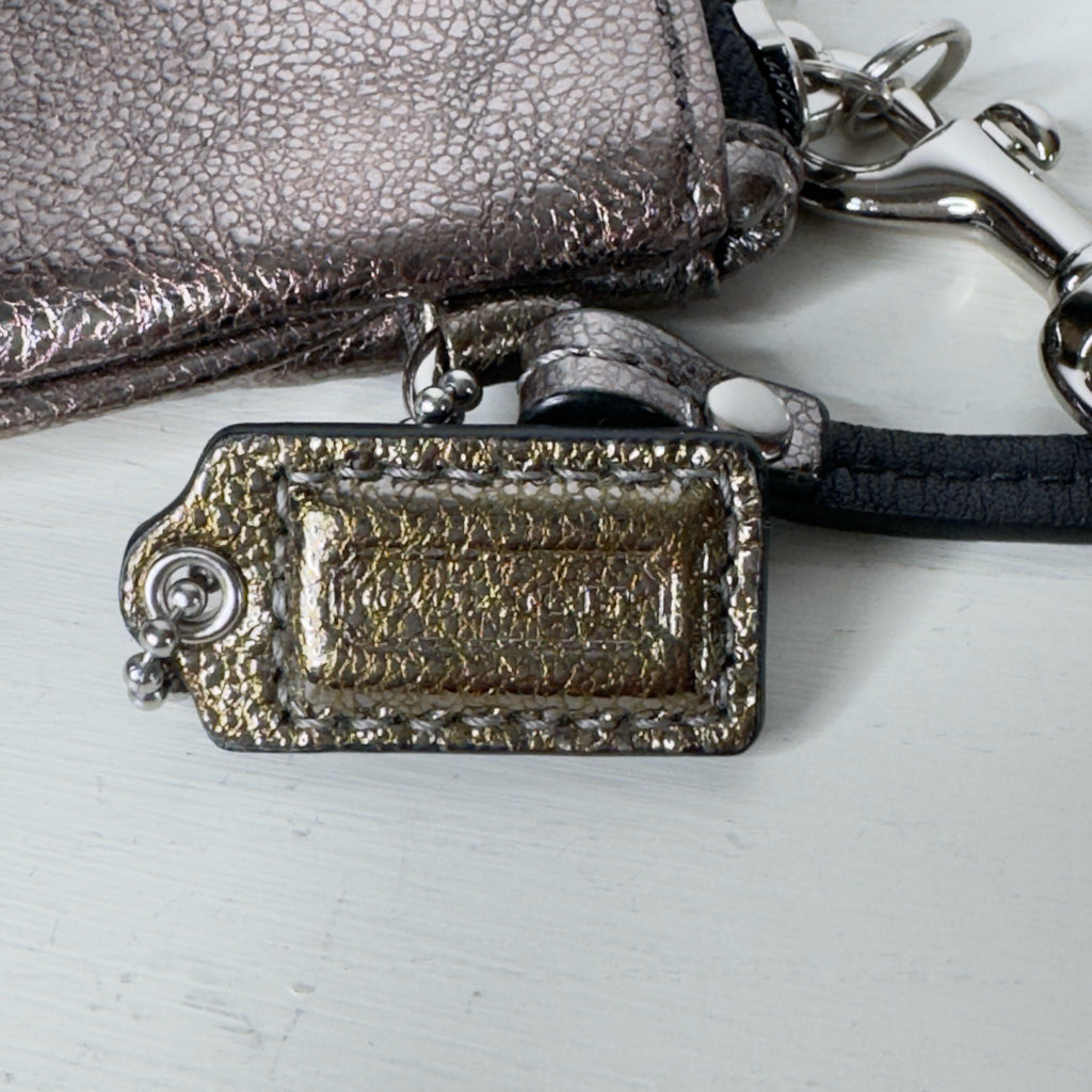 Coach Metallic Wristlet Wallet