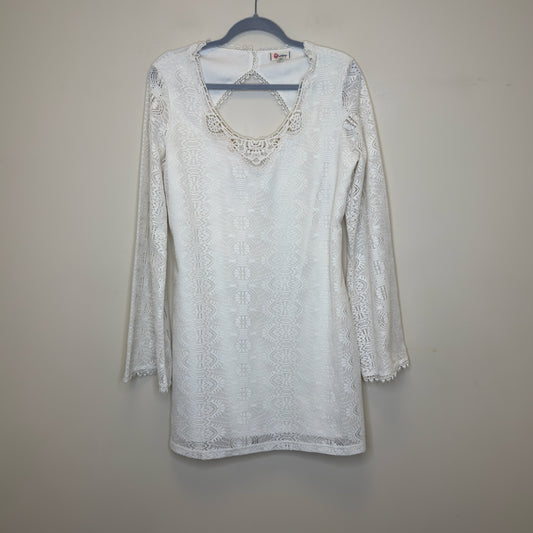 Olsenboye Lace Overlay Dress - Size XL