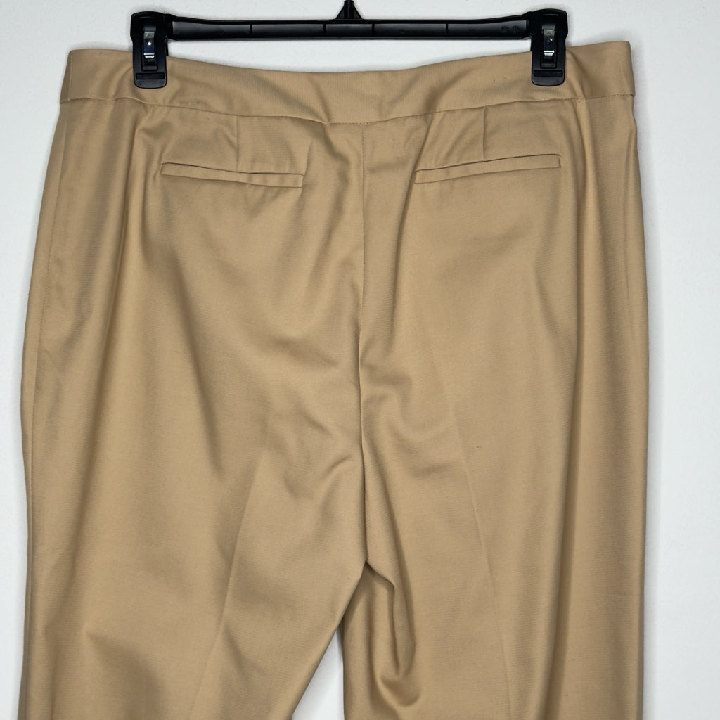 Rafaella Curvy Khaki Lace Up Ankle Pants - Size 14