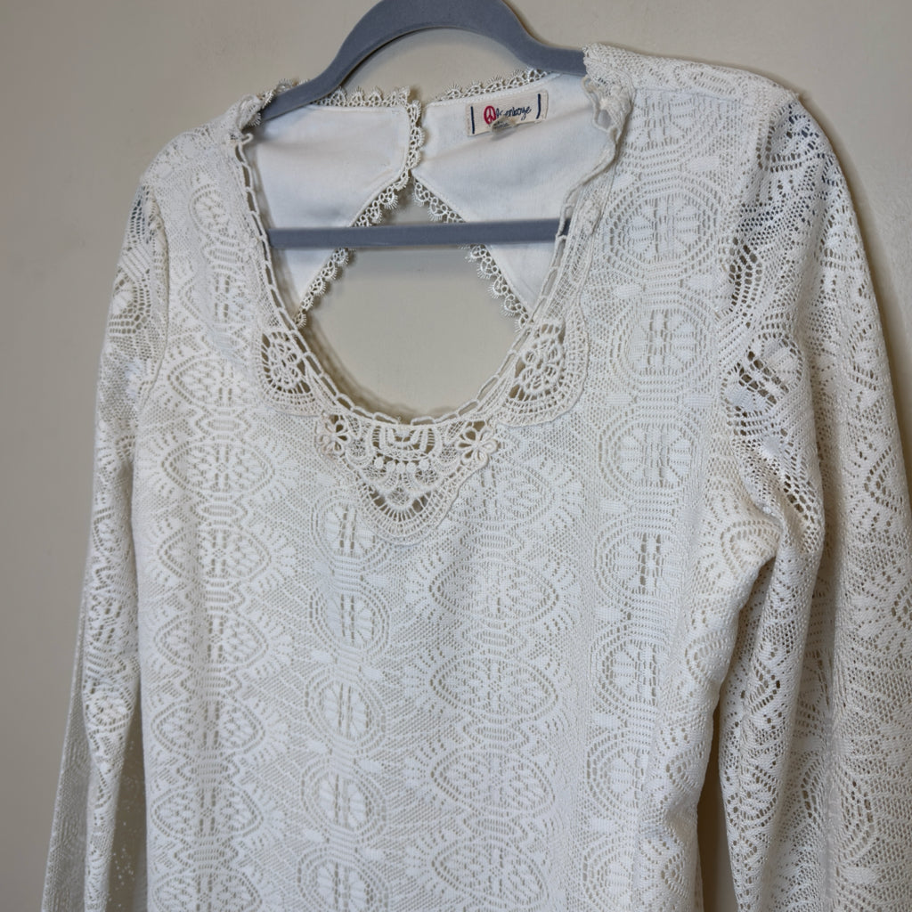 Olsenboye Lace Overlay Dress - Size XL