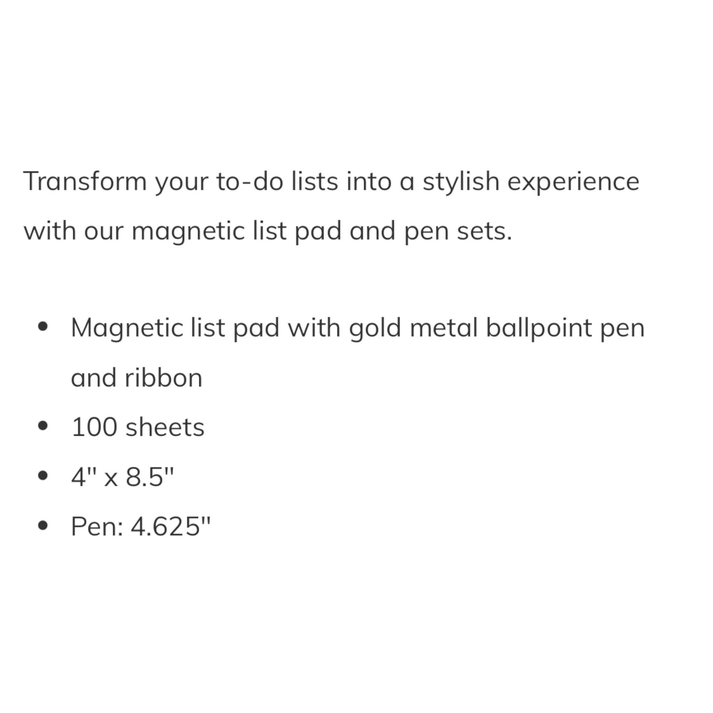 EKG Magnetic List Pad With Pen