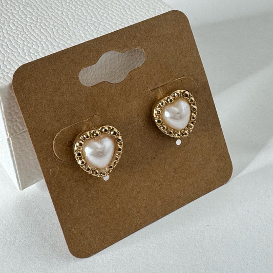 Heart Shaped Stud Earrings