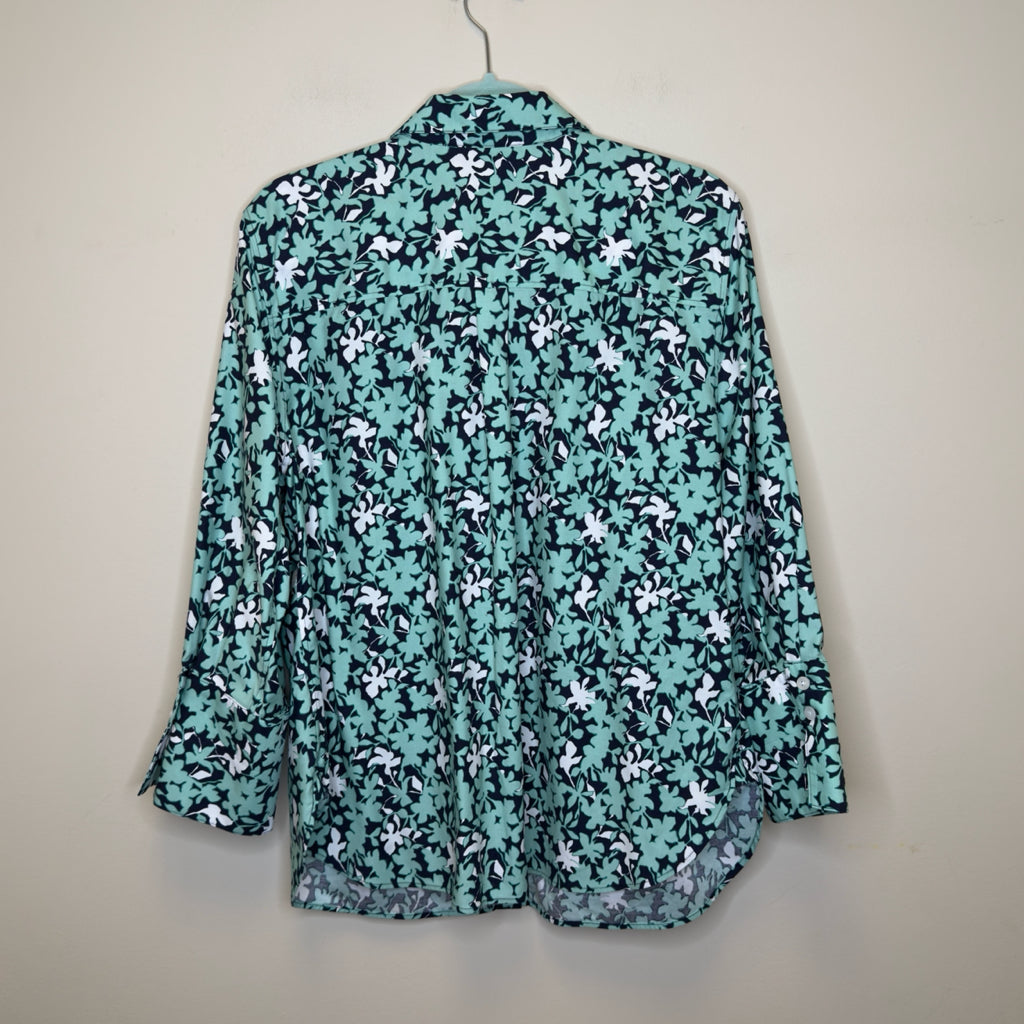 Chico's No Iron Cool Floral Shirt - Size Large