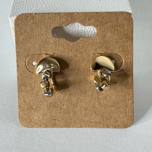 Two-Tone Stud Earrings