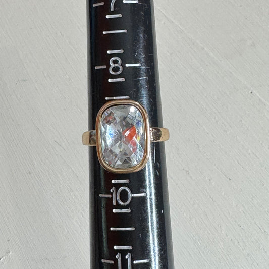 Cushion Cut Bezel Ring - Size 9