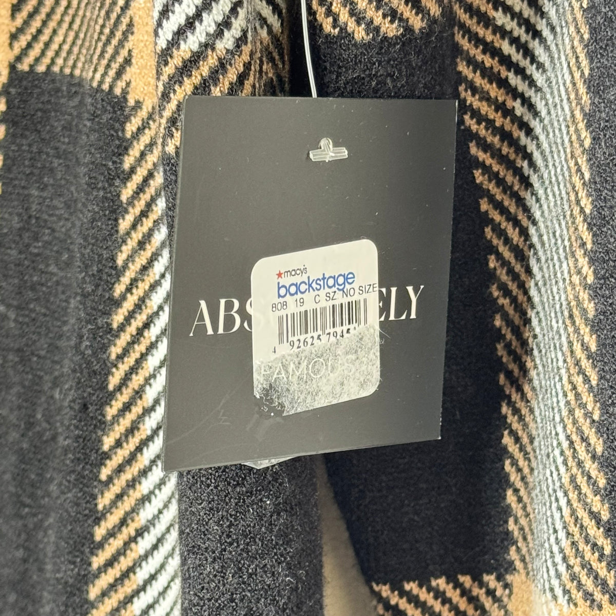 Absolutely Famous Plaid Sweater Jacket - Size Medium