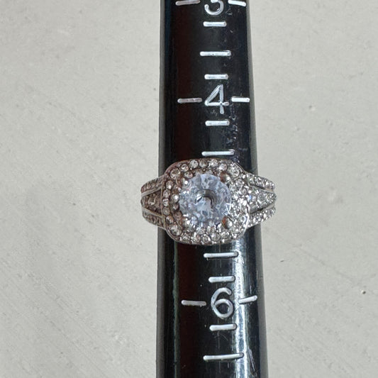 Cushion Cut Double Halo Ring - Size 5