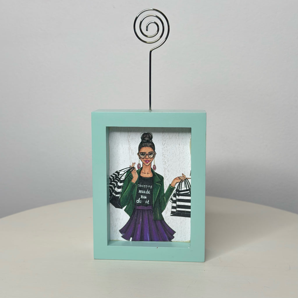 Shopping Made Me Do It Picture Holder