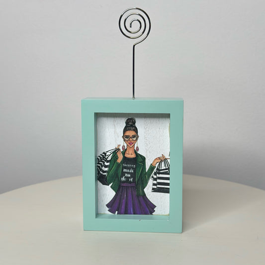 Shopping Made Me Do It Picture Holder