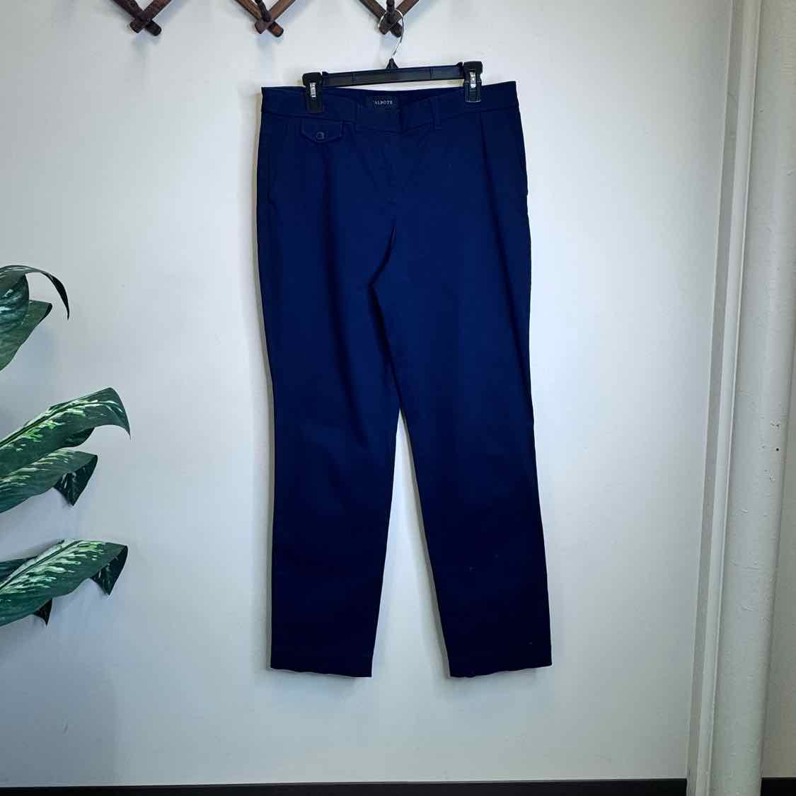 TALBOTS Navy Blue Chino Pants - Size 8