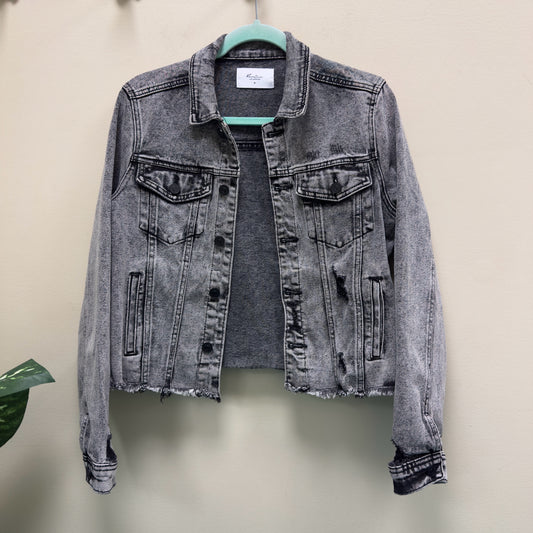 KanCan Distressed Denim Jacket - Size Medium