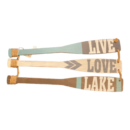 Live Love Lake Paddle Sign