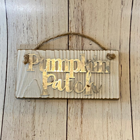 Pumpkin Patch Hanging Sign