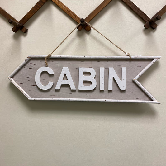 Cabin Arrow Sign