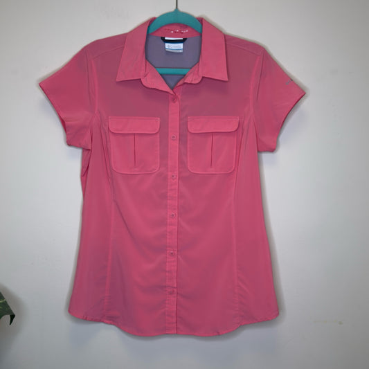 Columbia Omni-Shade Button Front Top - Size Medium