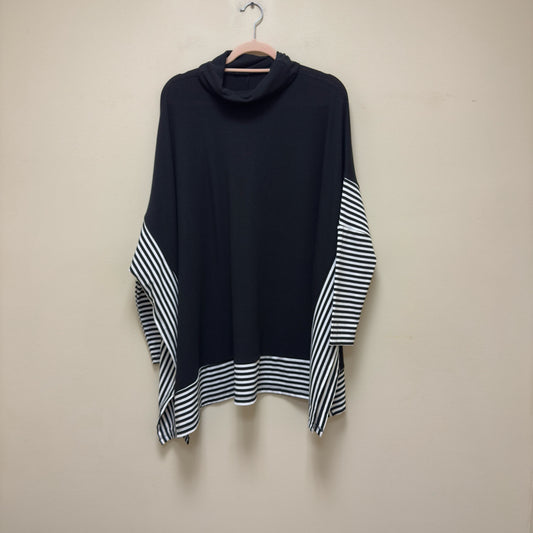 Doe & Rae Cowl Neck Poncho Sweater - Size Large