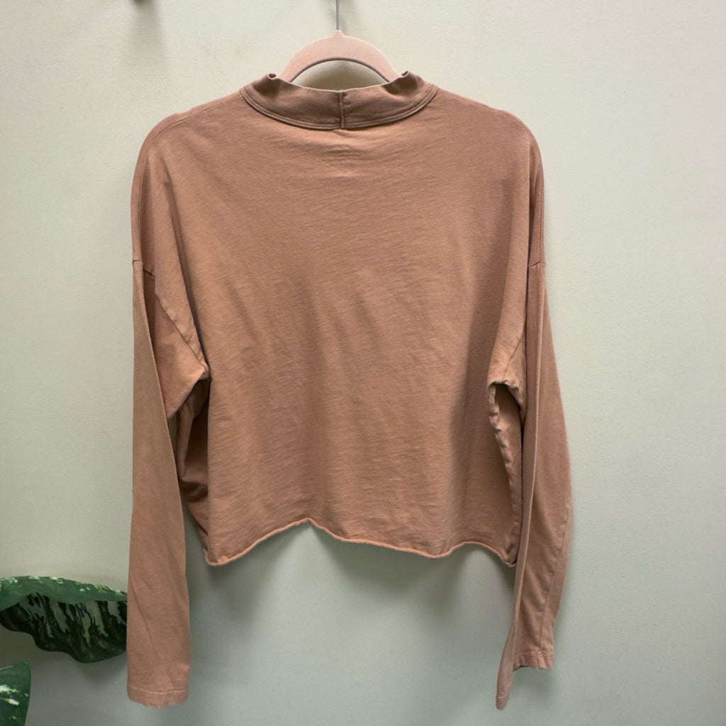 Aerie Mock Neck Long Sleeve Tee - Size Medium