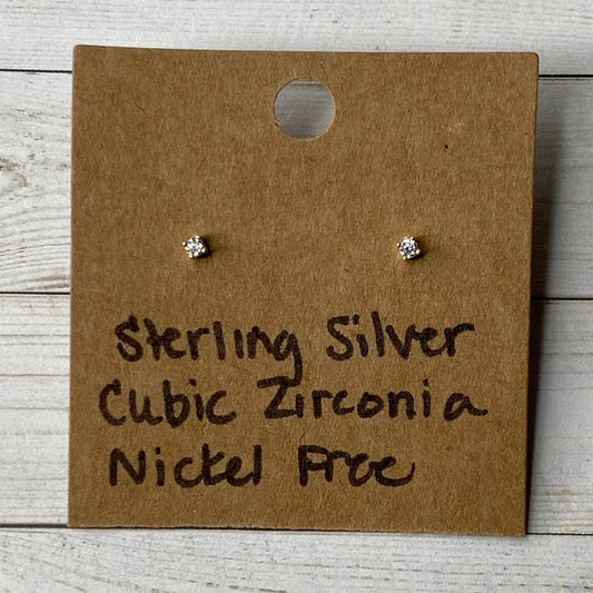 Sterling Silver Cubic Zirconia Earrings