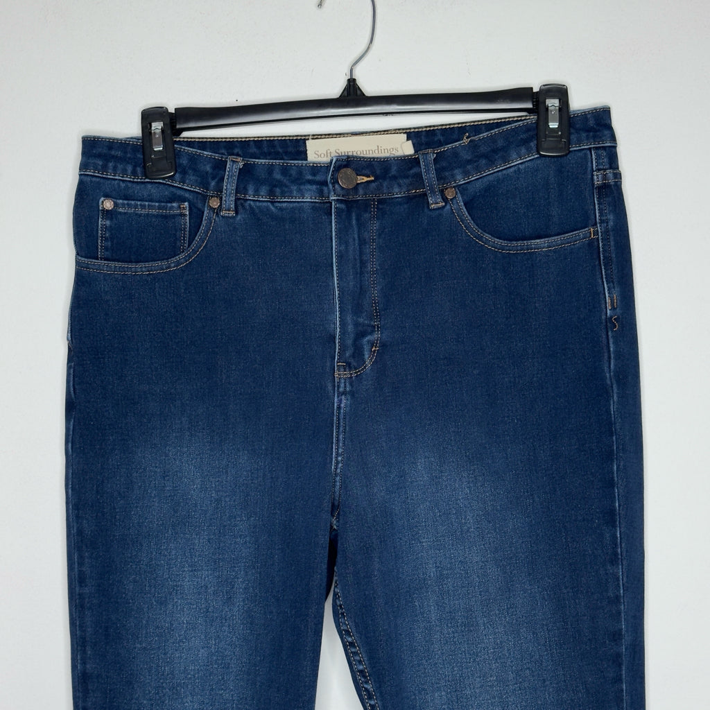 Soft Surroundings Ultimate Denim Skinny Ankle Jeans - Size 14
