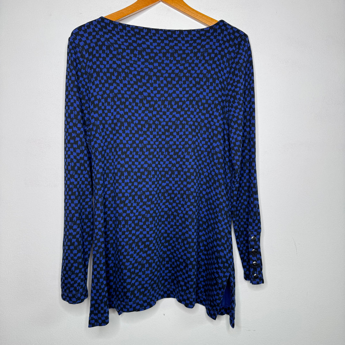 Chico’s Checked Tunic Top - Size Large