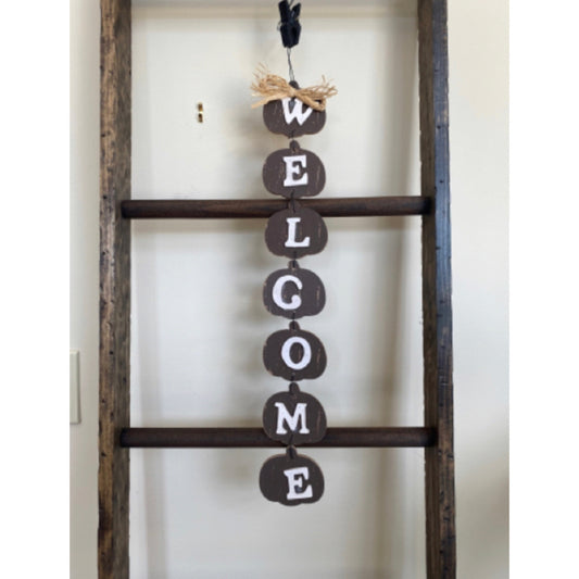 Welcome Pumpkin Door Hanger