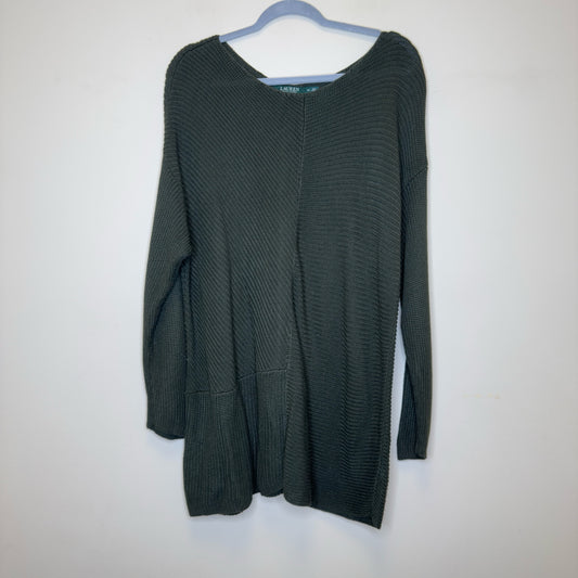 Lauren Ralph Lauren Center Seam Knit Hunter Green Sweater - Size 2X