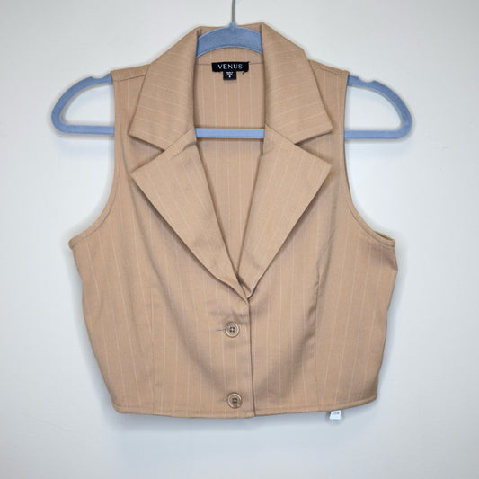Venus Pinstriped Vest - Size 8