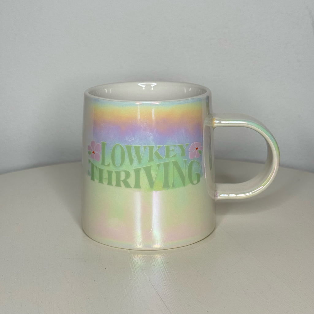 Lowkey Thriving Iridescent Stoneware Mug