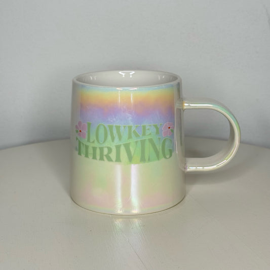Lowkey Thriving Iridescent Stoneware Mug