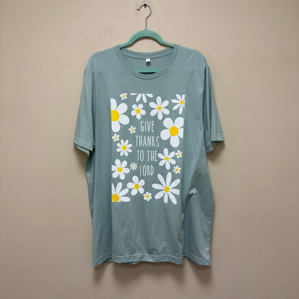 Give Thanks To The Lord Graphic Tee - Size 1X