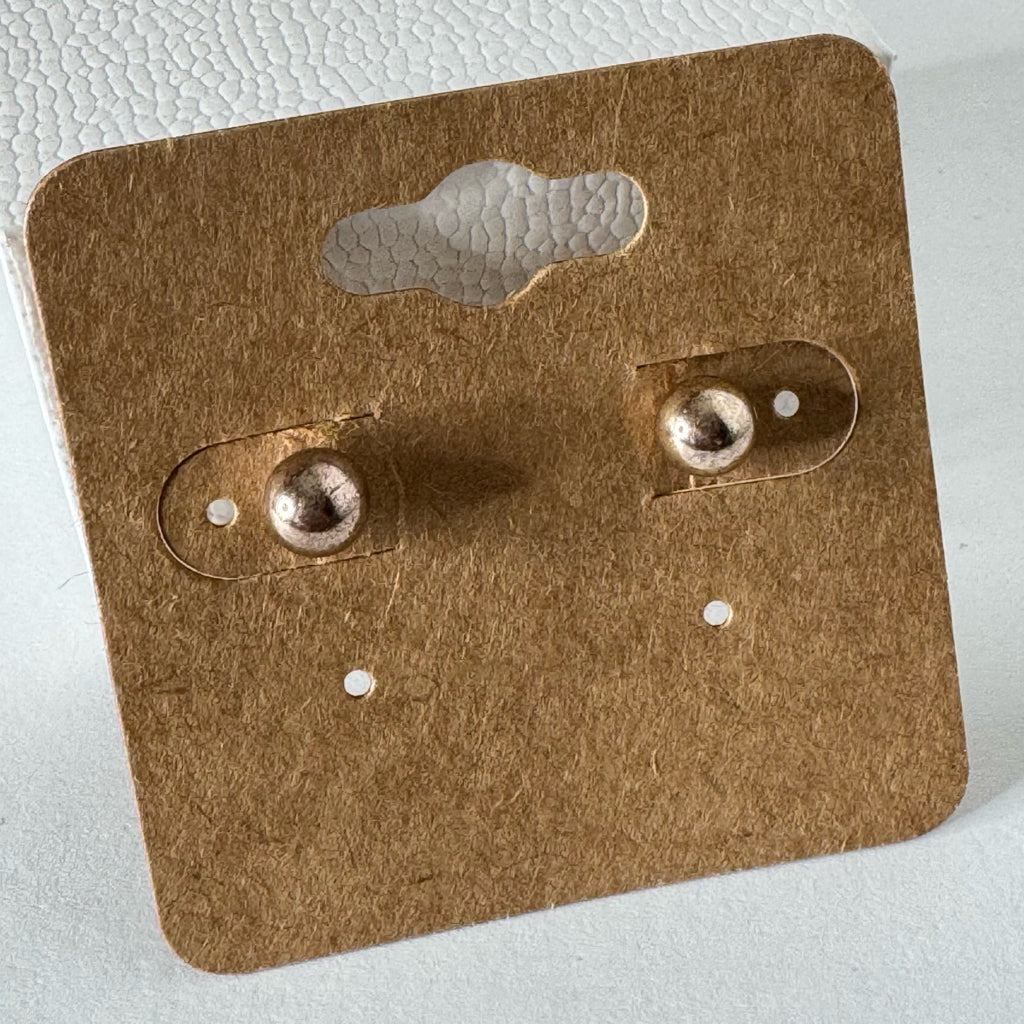Gold Ball Stud Earrings