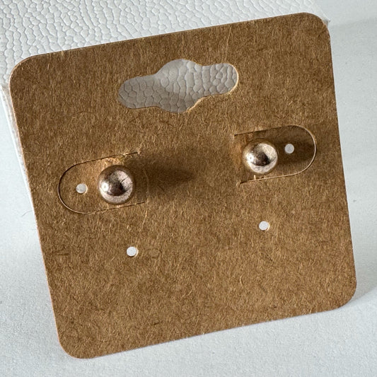 Gold Ball Stud Earrings