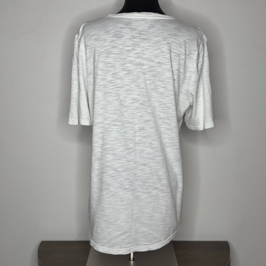 Chico's Floral Notch Neck Tee - Size Large