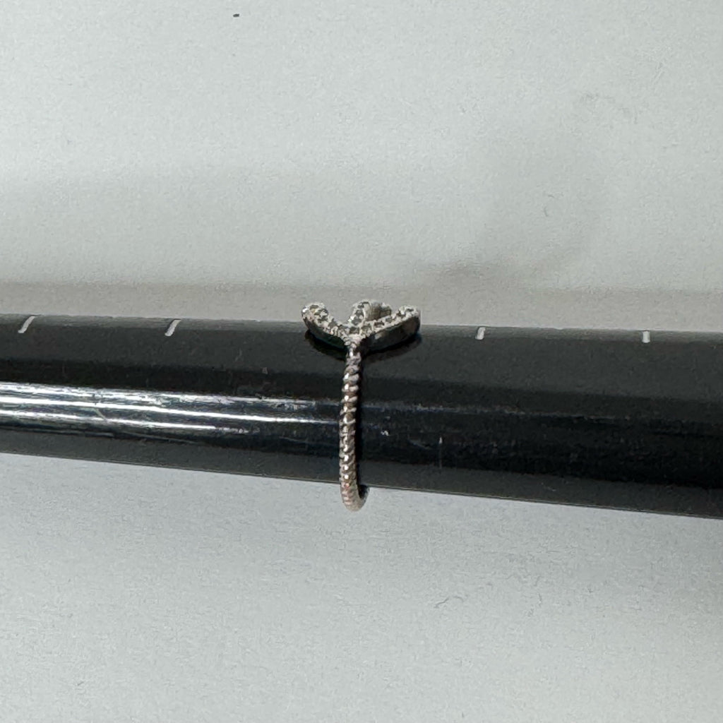 Sterling Silver Anchor Ring - Size 6