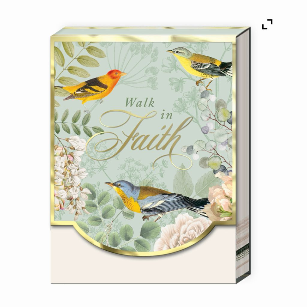 Walk In Faith Birds Pocket Notepad