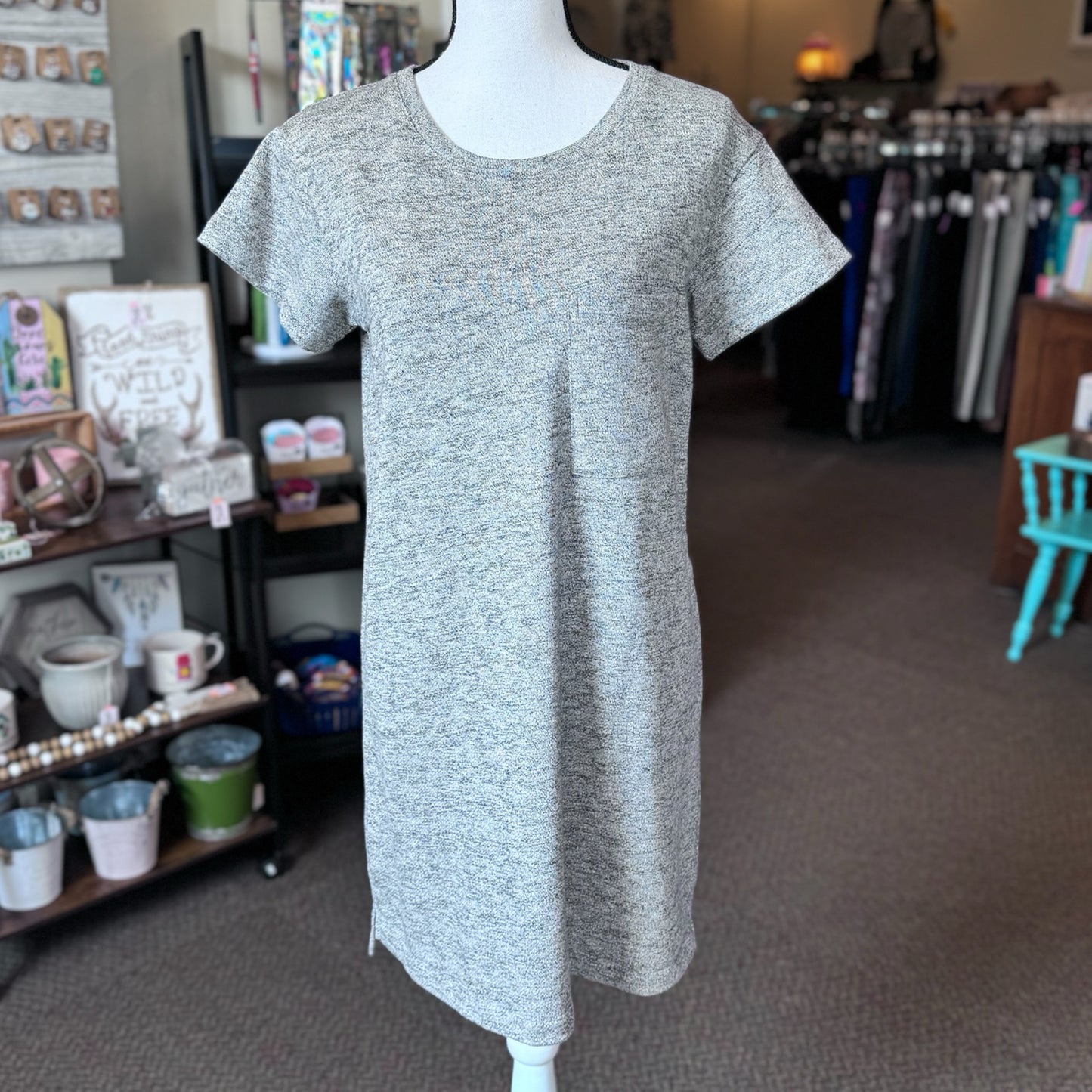 UGG Maree Sweatshirt Dress Marled Gray - Size Medium