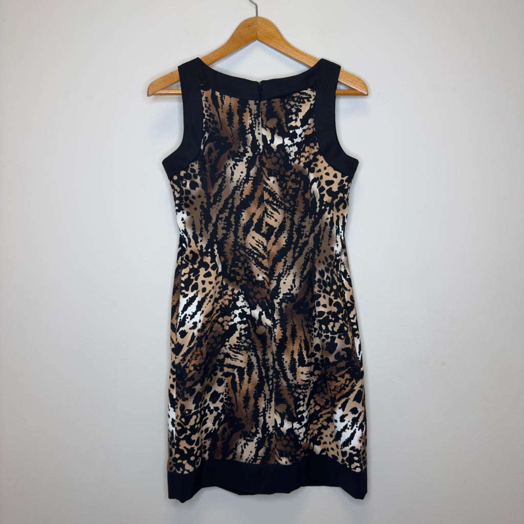 AB Studio Tiger Print Pocket Dress - Size 10