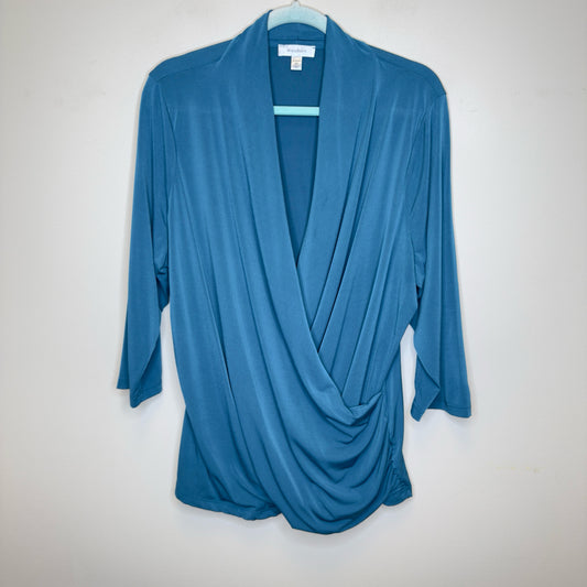 Dressbarn Faux Wrap Top - Size 2X