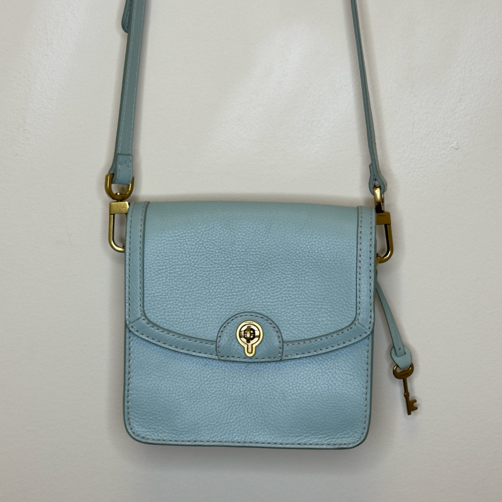 Fossil Ainsley Leather Small Flap Crossbody Handbag