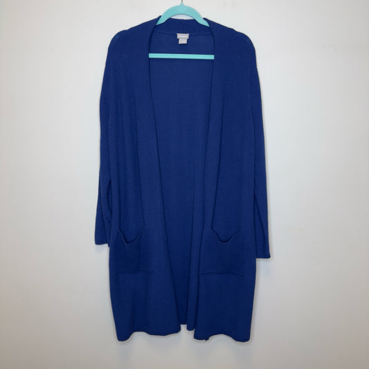 Chico's Open Front Longline Cardigan Sweater - Size Large